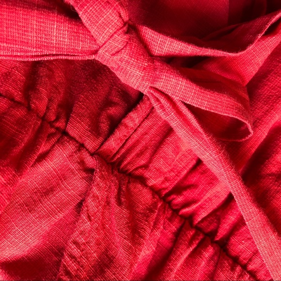 Universal Thread Faux Wrap Dress Red Med - Picture 6 of 14